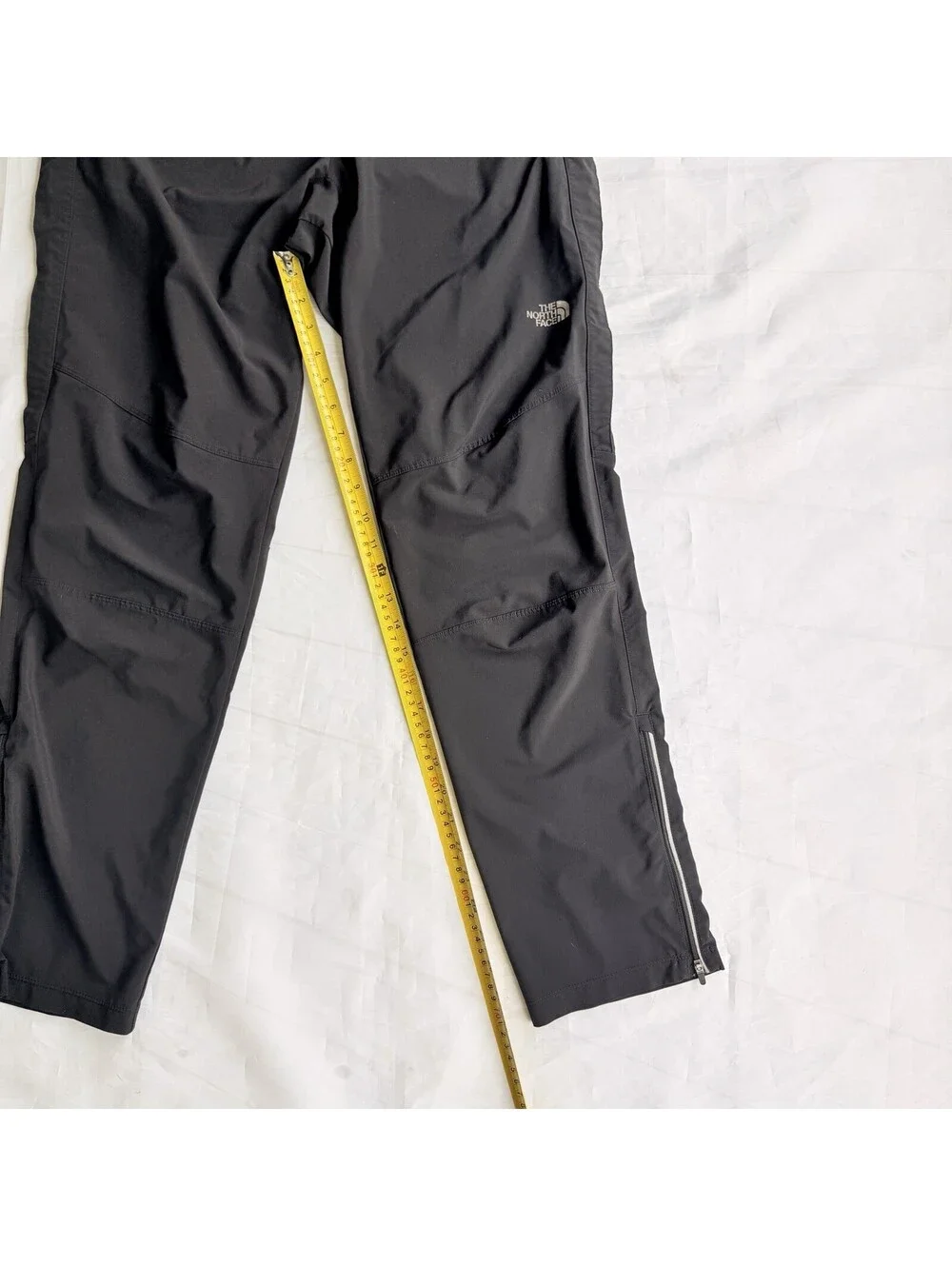 The North Face Windbreaker Pants Men’s Medium Black Ankle Zip Hiking Running